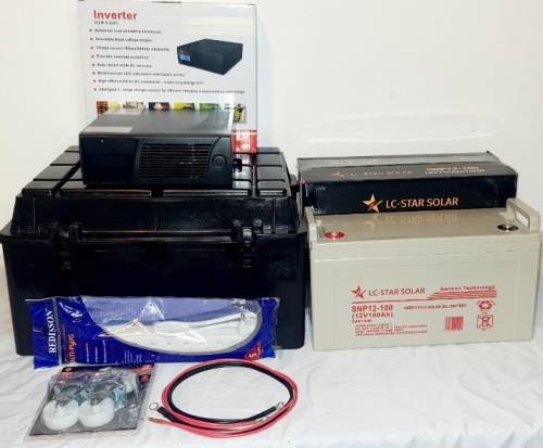 720W Inverter Trolley + 100ah Gel Battery (Plug & Play System)