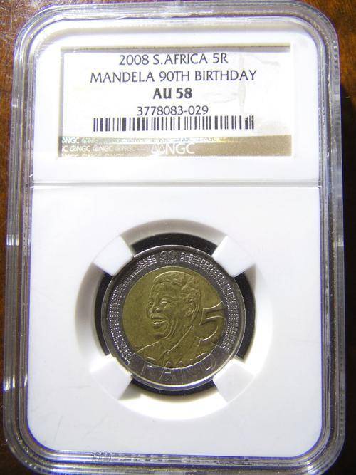 MANDELA 90TH BIRTHDAY AU58 (ALMOST UNCIRCULATED)