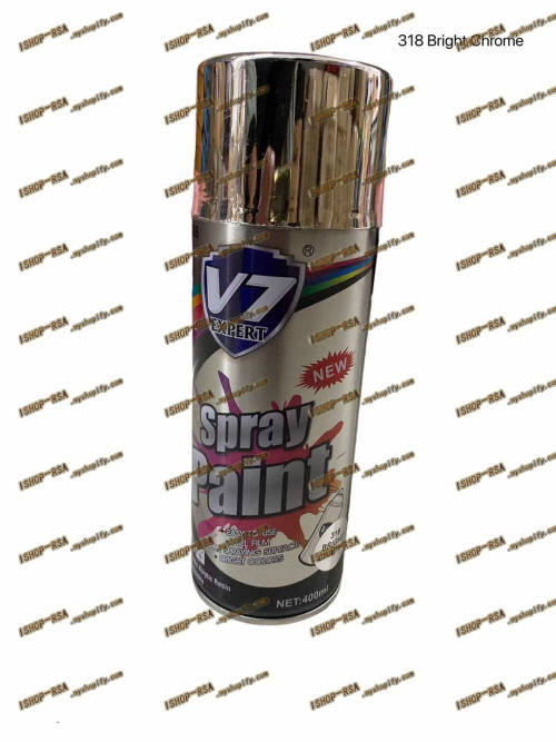 V7  400ml Spray Paint - Bright Chrome  V7052-318