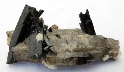 Aegerine & Microline on Quartz, Zomba Mnt, Malawi