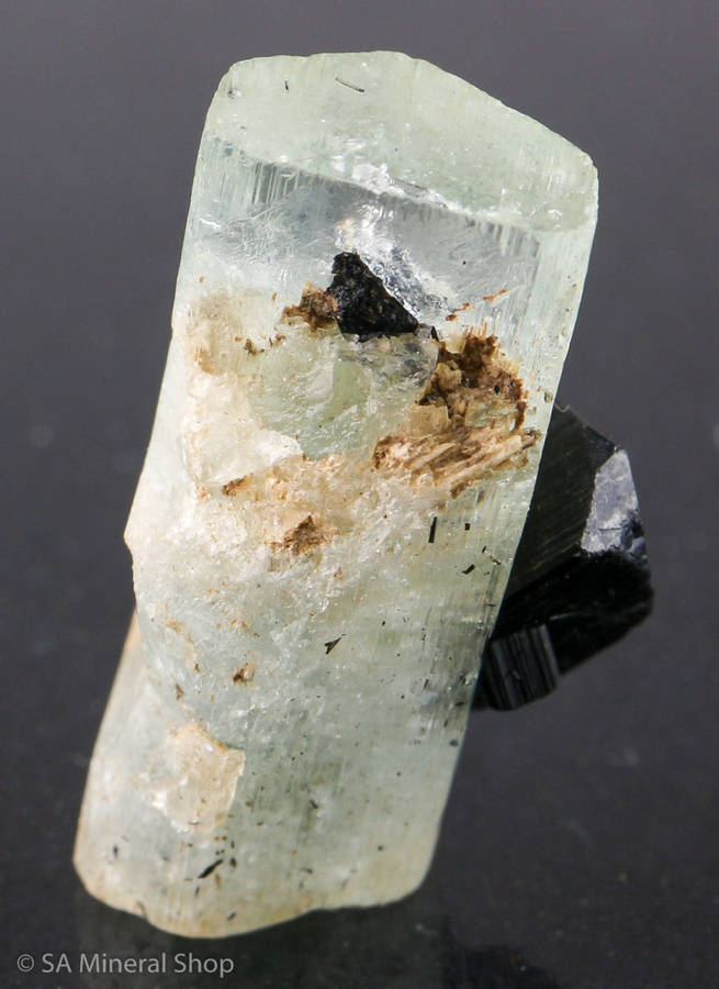 Aquamarine and Black TourmalineErongo, Namibia
