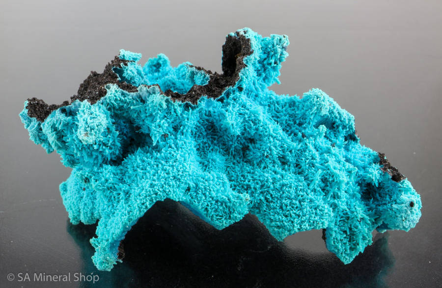 Chrysocolla Psm after Malachite After Azurite, Lupoto Mine, Kakumba, Kipushi, DRC