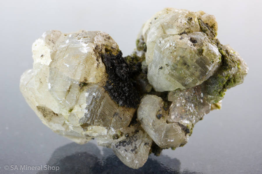 Cerussite on Duftite, Tsumeb, Namibia