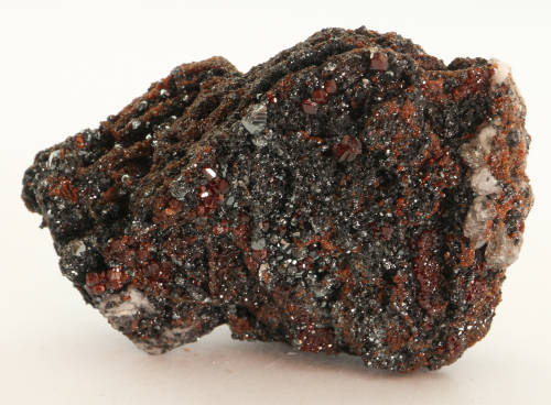 Andradite and Hematite on Matrix, N`Chwaning II, Northern Cape, South Africa