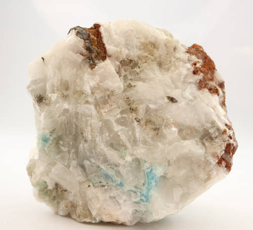 Shattuckite on Calcite Vug, Tantara Mine, DRC