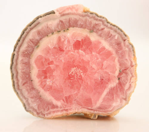 Rhodochrosite Polished Slice, Argentina