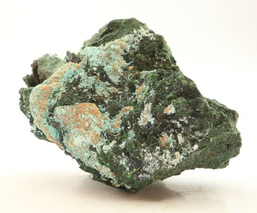 Plancheite on Malachite Cluster, Mashamba West Mine, DRC