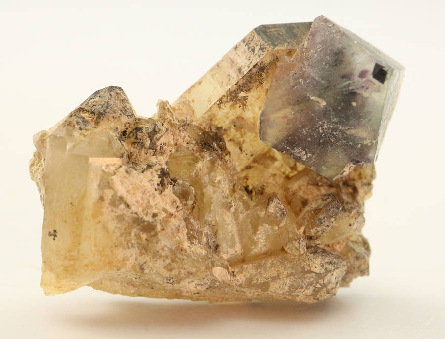 Fluorite on Quartz, Riemvasmaak, Northern Cape, South Africa