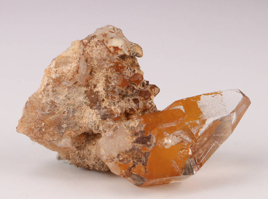 Smoky Quartz on Matrix, Gobobosebberge Mnt, Namibia