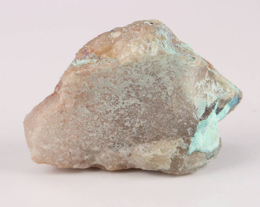 Shattuckite on Quartz, Kaokoveld Region, Namibia