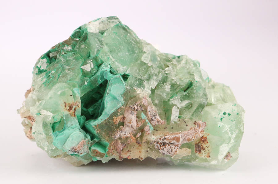 Malachite incl Baryte, Shinkolobwe Mine, DRC