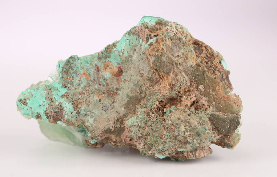 Malachite incl Baryte, Shinkolobwe Mine, DRC