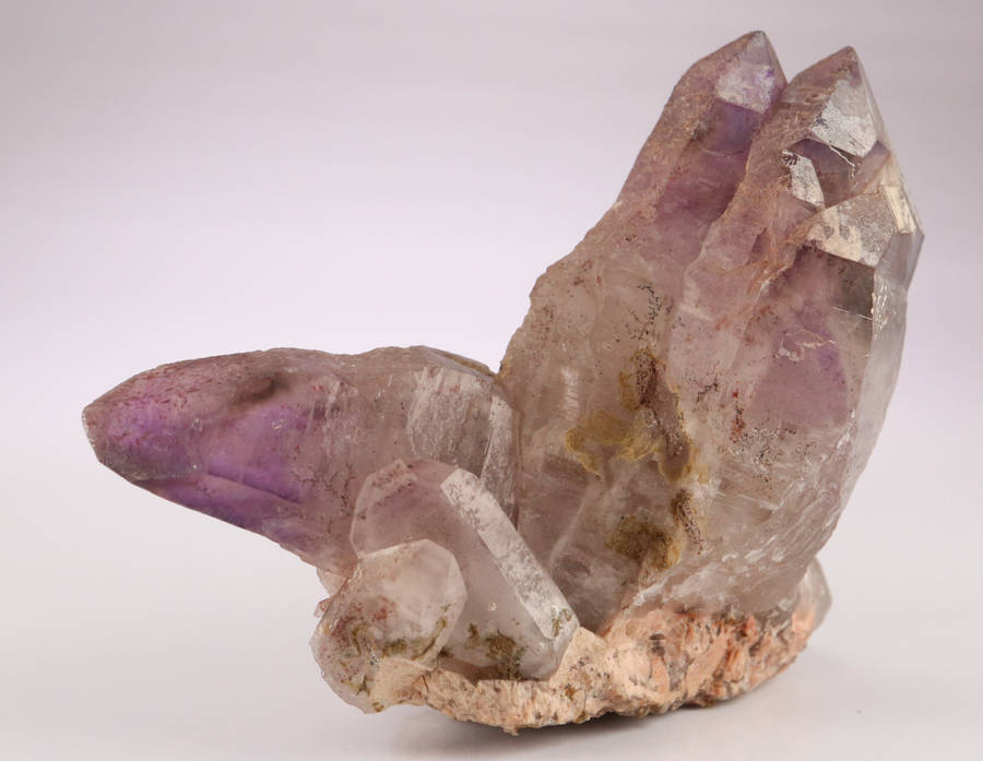 Amethyst Smoky Quartz Cluster, Gobobosebberge Mnt, Namibia