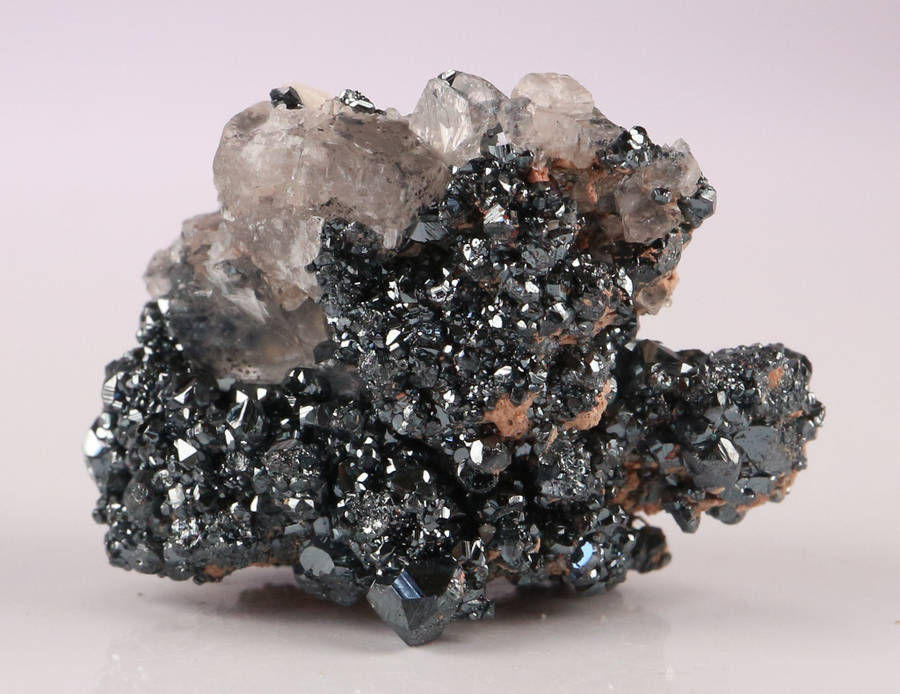 Calcite on Hematite, N`Chwaning II, Northern Cape, South Africa