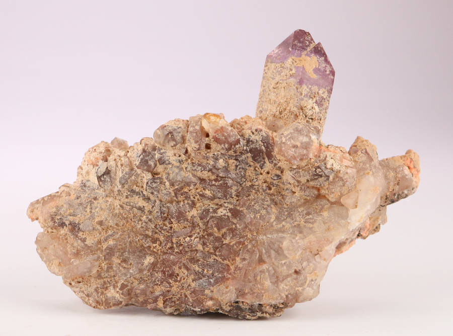 Amethyst in Quartz on Matrix, Gobobosebberge Mnt, Namibia