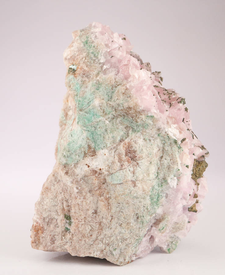 Cobaltoan Calcite on Matrix, Mashamba West Mine, DRC