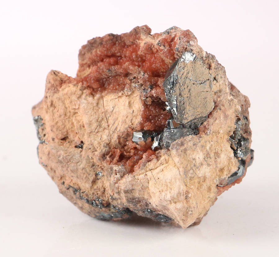 Andradite over Hematite on Matrix, N`Chwaning II, Northern Cape, South Africa
