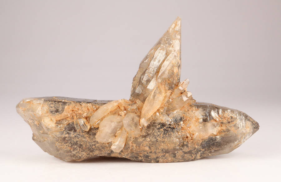 Smoky Quartz Cluster Floater, Zomba Mnt, Malawi