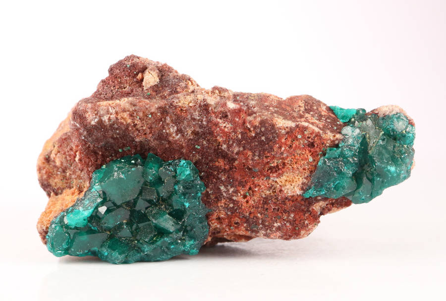Dioptase on Matrix, Kimbedi, Mindouli, Brazzaville, Congo