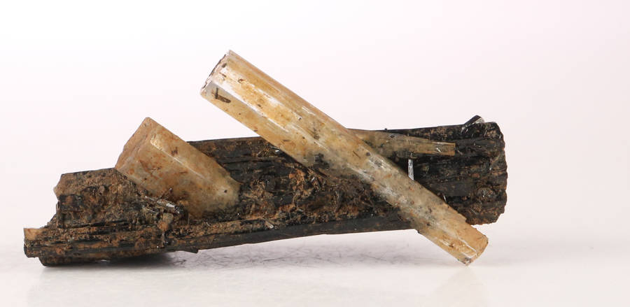 Aquamarine on Schorl, Erongo Mnt Region, Namibia