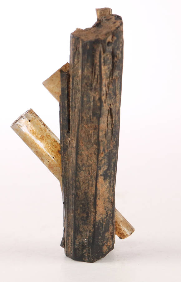 Aquamarine on Schorl, Erongo Mnt Region, Namibia