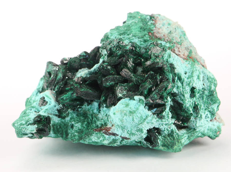 Malachite on Chrysocolla, Mashamba West Mine, DRC
