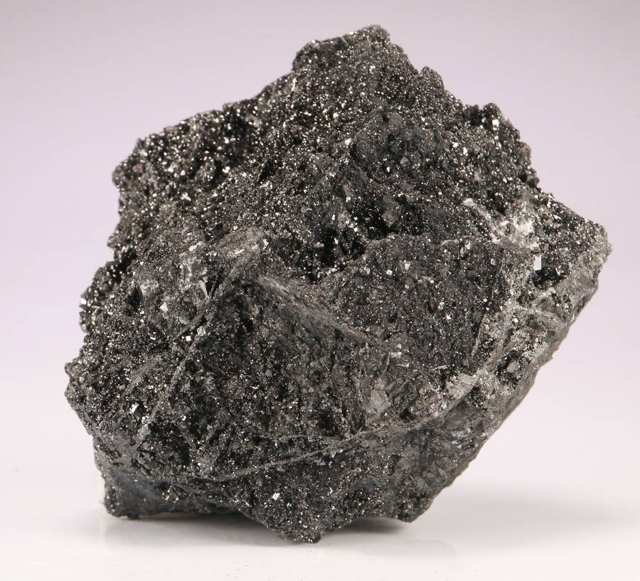 Bixbyite on Matrix with Calcite, N'Chwaning II, Northern Cape, South Africa