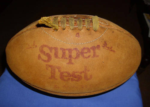 Leather Rugby ball 1970's size 4