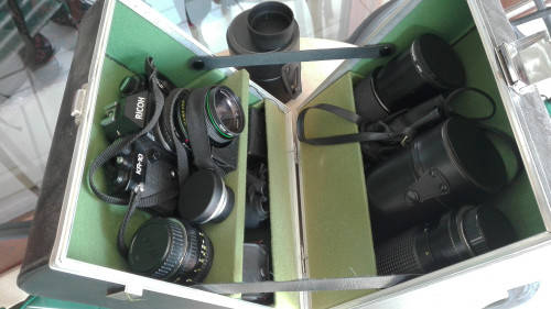 RICOH KR-10 CAMERA AND LENSES