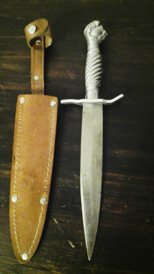 SOLINGEN,1950's GERMAN BALL +CLAW KORIUM DAGGER.
