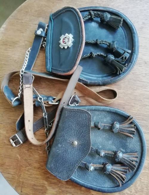 TRANSVAAL SCOTTISH KILT SPORRANS.WITH BELTS.