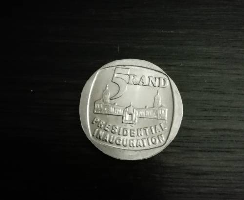 MANDELA R5 INAUGURATION COINS. 1994.