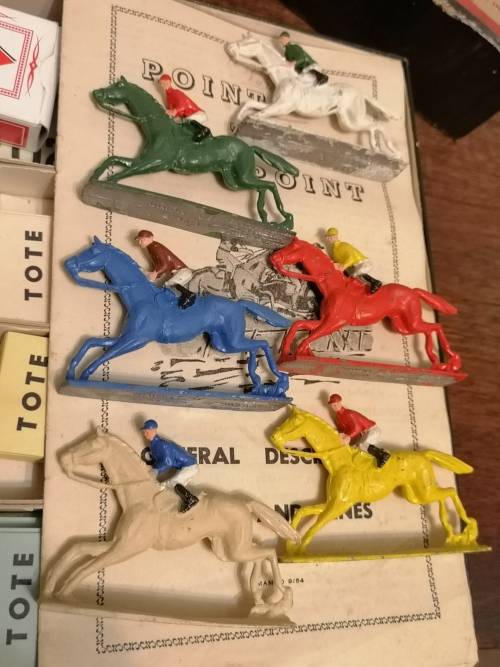 ANTIQUE HORSE RACING GAME. UNION OF S. A.