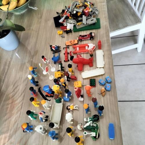 LEGO TOYS AND GEOBRA 1974 TOYS.