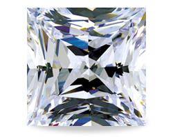 WOW!!! A Sparkly Certified Natural 0.39ct Square Princess Cut Top H Color SI Clarity Diamond