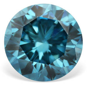 a SPARKLY Rare & Beautiful Certified 0.59ct Round Brilliant Fancy Blue Diamond @ No Reserve!!!