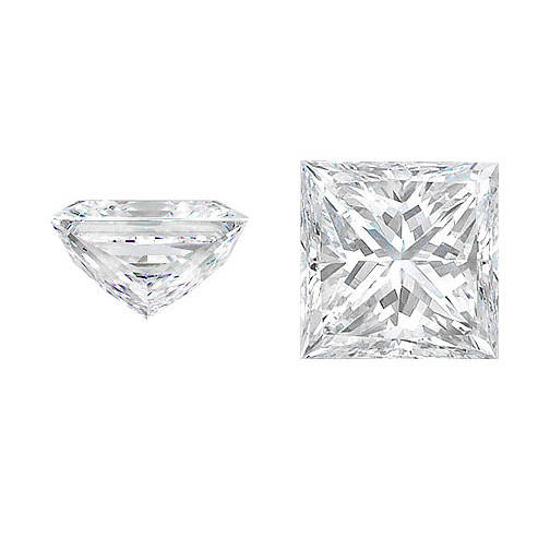 WOW!!! A Sparkly Certified 0.70ct Princess Cut Top G Color SI Clarity Diamond
