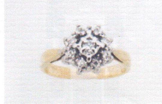 Gold Cluster ring