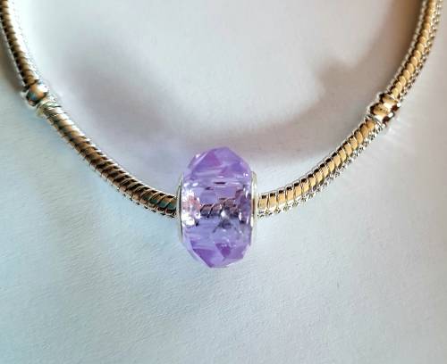 Pandora, Purple glass Murano bead charm