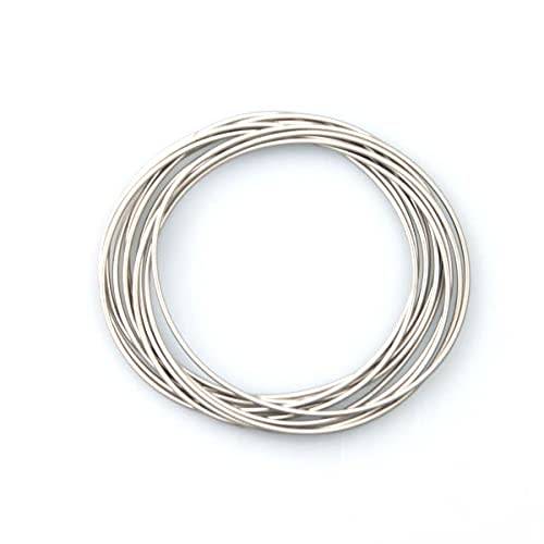Silver stretchie bangles