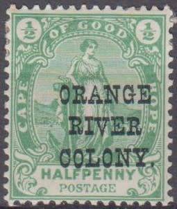 ORANGE RIVER COLONY - 1900 Cape of Good Hope ovpt - with variety - M*