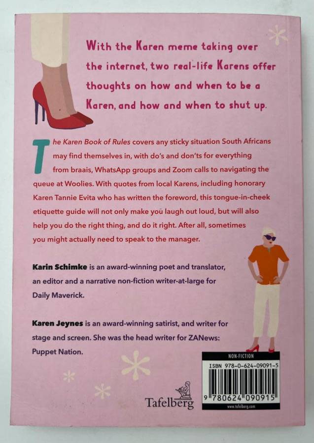 The Karen Book of Rules Book by Karen Jeynes and Karin Schimke