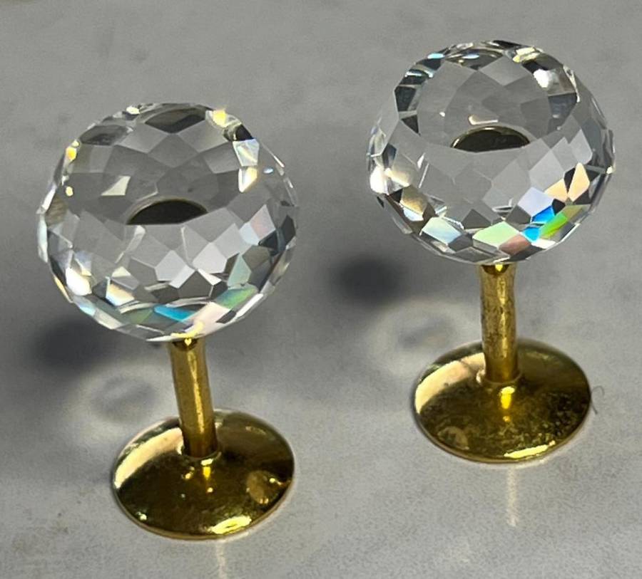 Swarovski Crystal Memories Champagne Bottle & Two Glasses