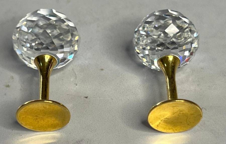 Swarovski Crystal Memories Champagne Bottle & Two Glasses