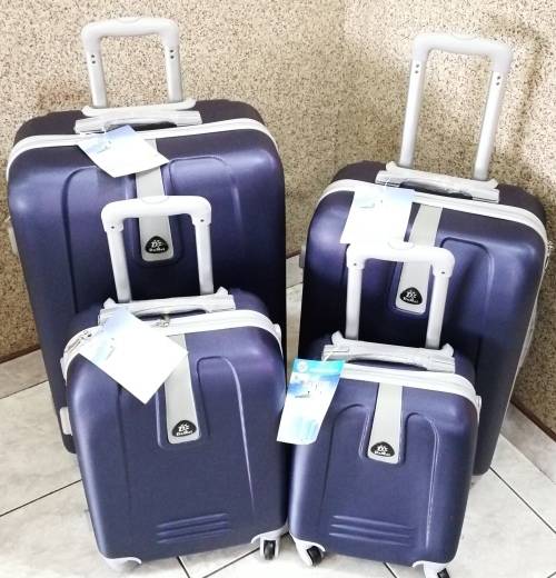 Set of 4 Suitcases Trolley Bag, ABS Trolley Luggage with Universal Wheels -Navy Blue
