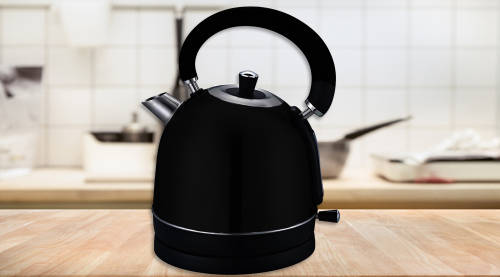 Totally Home 1.8 Litre Cordless Electric Dome Kettle - Black