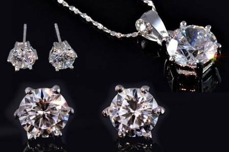 Elegant SWAROVSKI  ELEMENTS Earrings and Necklace,