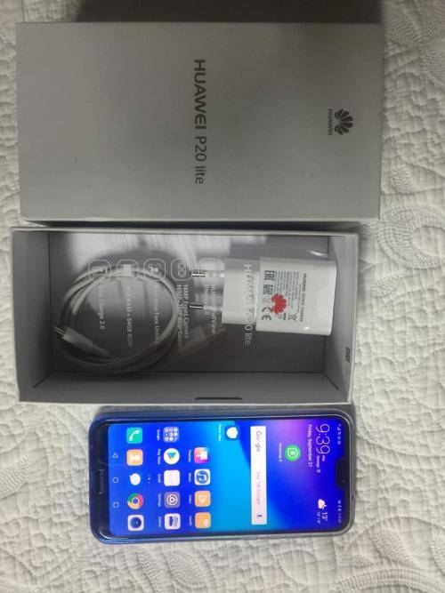HUAWEI P20 LITE DUAL SIM , LIKE NEW IN BOX 64GB , 4GB RAM  (KLEIN BLUE)
