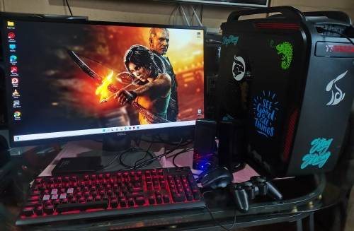 GAMING COMPUTER , CORE I5, 16GB DDR4 RAM , 4GB GRAPHIC, 24 INCHES SCREEN