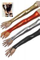 Sexy Metallic Gloves - Gold
